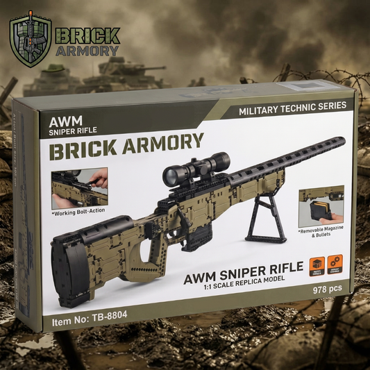 Brick-Built AWM Sniper Rifle (978 Pcs)