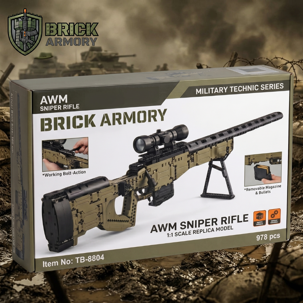 Brick-Built AWM Sniper Rifle (978 Pcs)