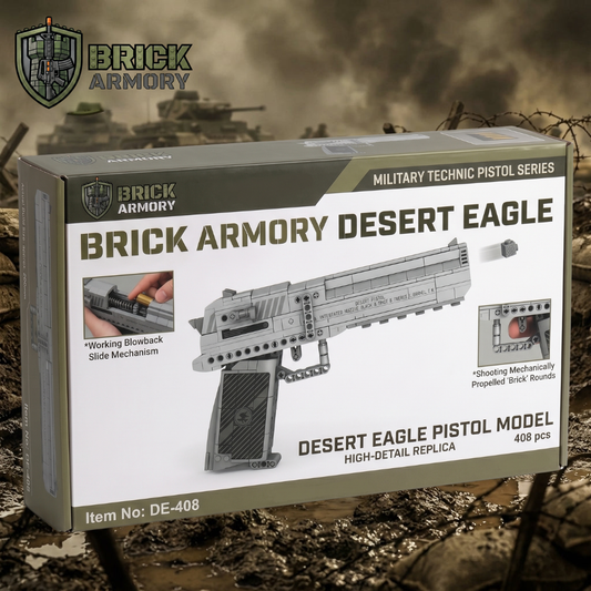 Brick-Built Desert Eagle Pistol (408 Pcs)