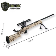 Brick-Built M24 Sniper Rifle (1073 Pcs)